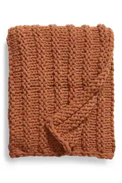 Jersey Rope Chunky Knit Throw Blanket | Nordstrom