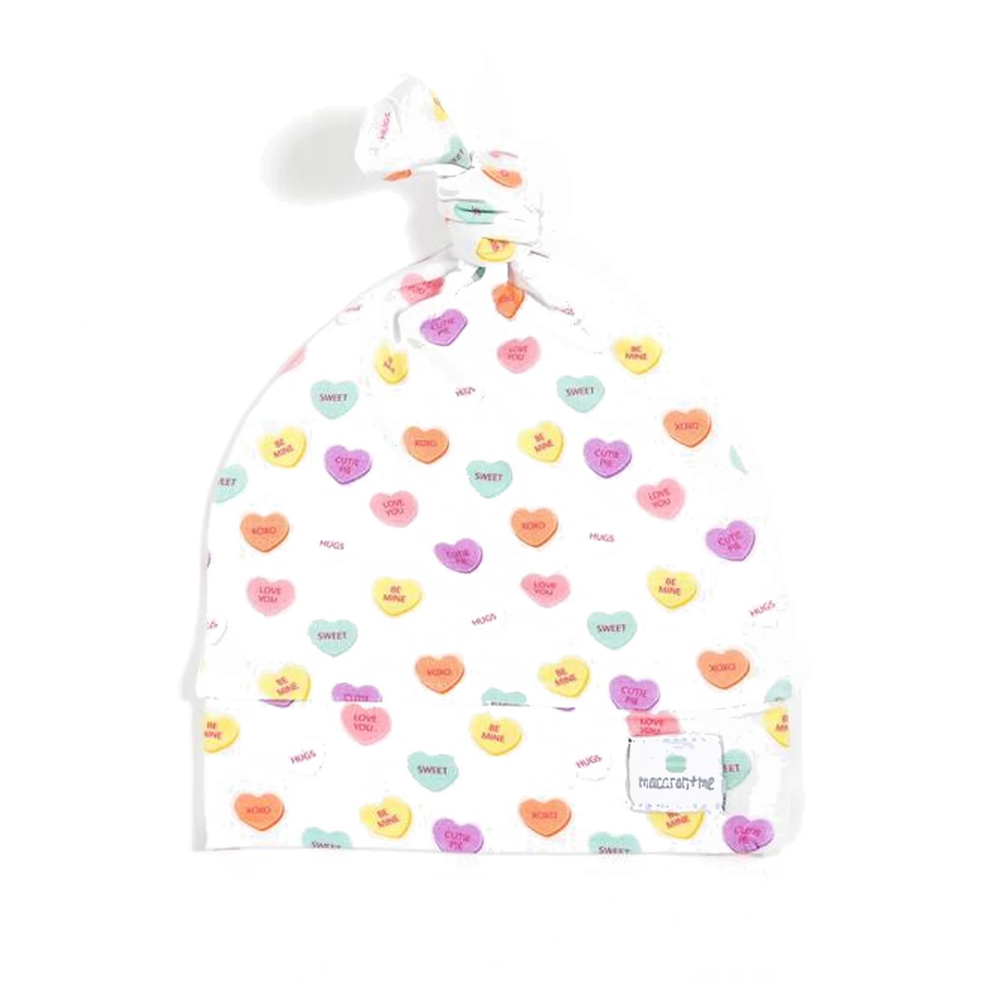 Top Knot Hat, Candy Hearts | SpearmintLOVE
