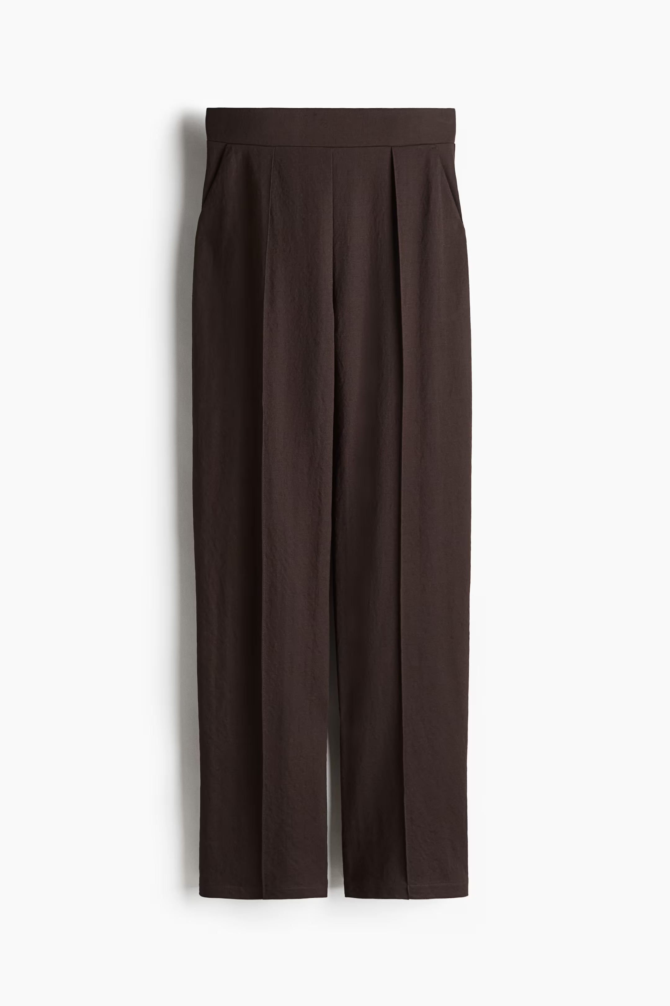 High-waist Dress Pants - Dark gray/pinstriped - Ladies | H&M US | H&M (US + CA)