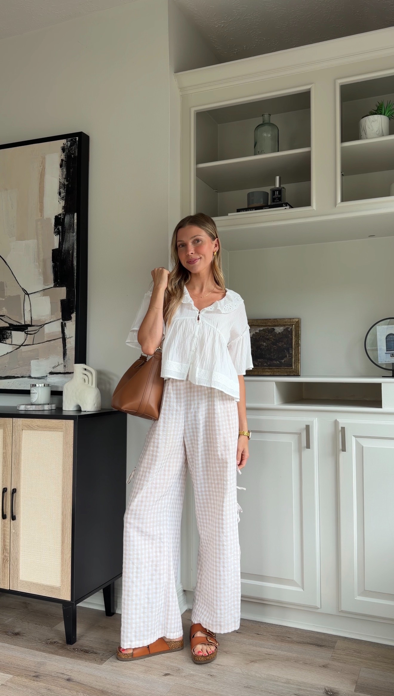 Nursing friendly summer outfit! Wearing S in top, M pants 
 

 #LTKootd #LTKmomlife