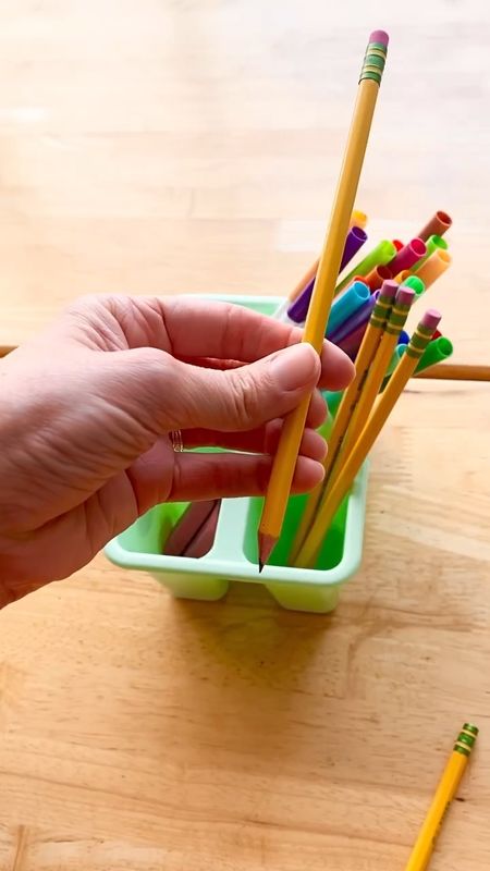 Organizing table bins again…why do the pencils always end up looking like students are try to eat them? Here’s what I supply for students for daily sketches…also I ❤️ pre- sharpened pencils! 

#LTKVideo
