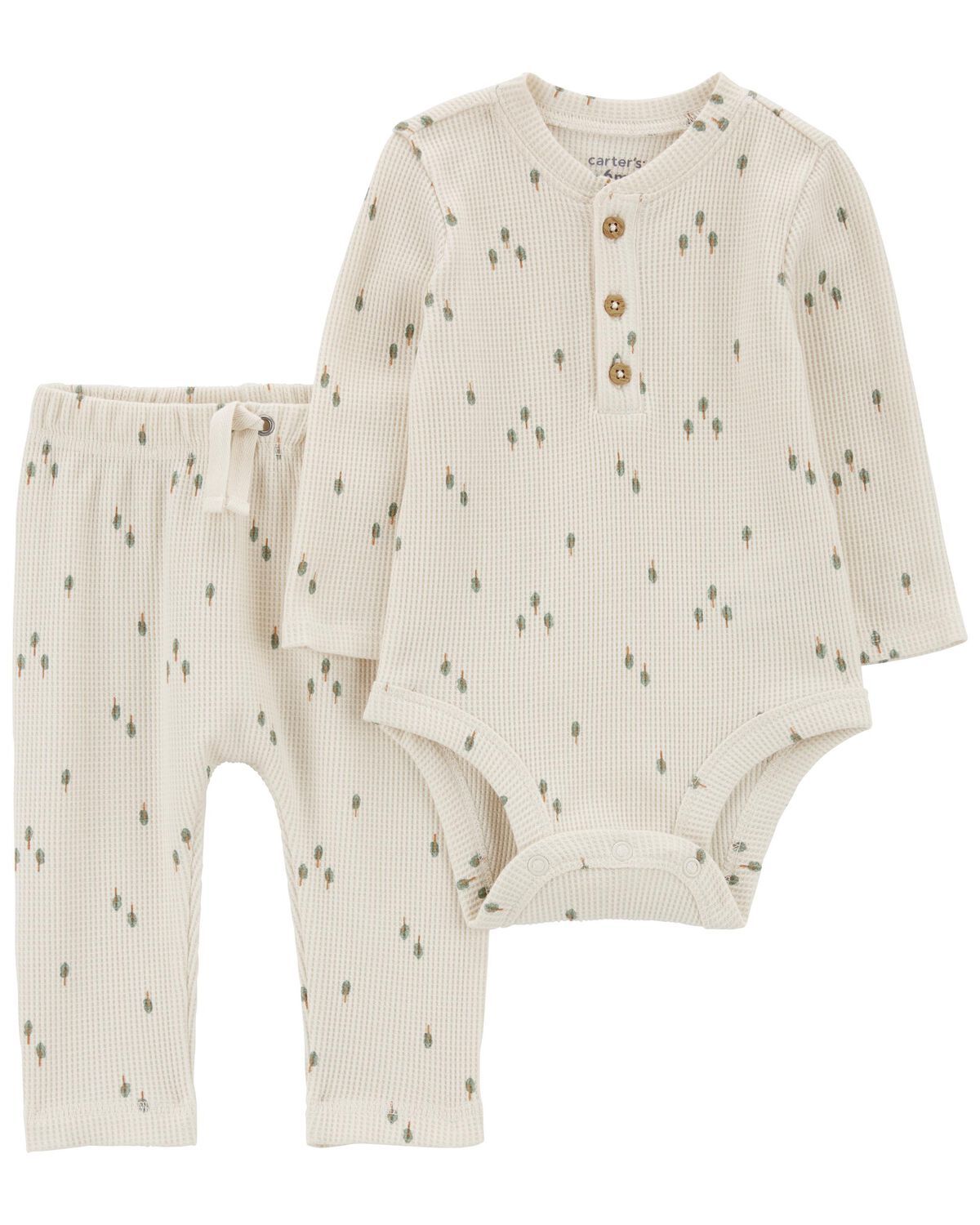 Baby 2-Piece Tree Print Thermal Bodysuit Pant Set - Carter's | Carter's | Carter's Inc