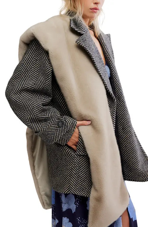 Free People Snow Angel Faux Fur Scarf in Ivory at Nordstrom | Nordstrom