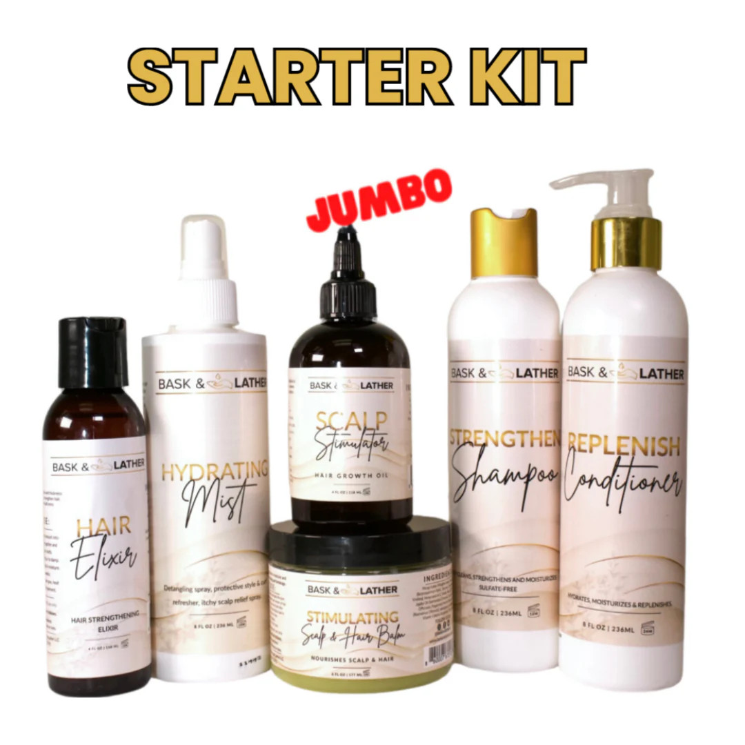 🔥HOT DEAL- Healthy Hair Starter Kit- Limited Edition | Bask and Lather Co