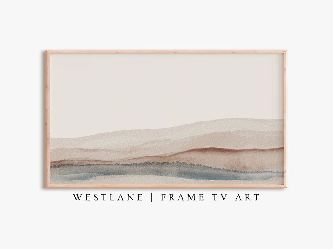 Samsung Frame TV Art Abstract Coastal Pastel Landscape DIGITAL TV Download - Etsy | Etsy (US)
