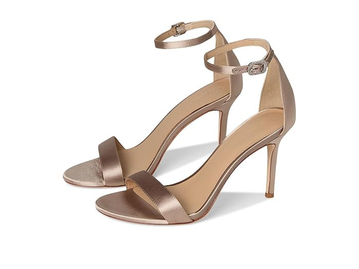 Allie Pave-Buckle Satin Sandals | Zappos