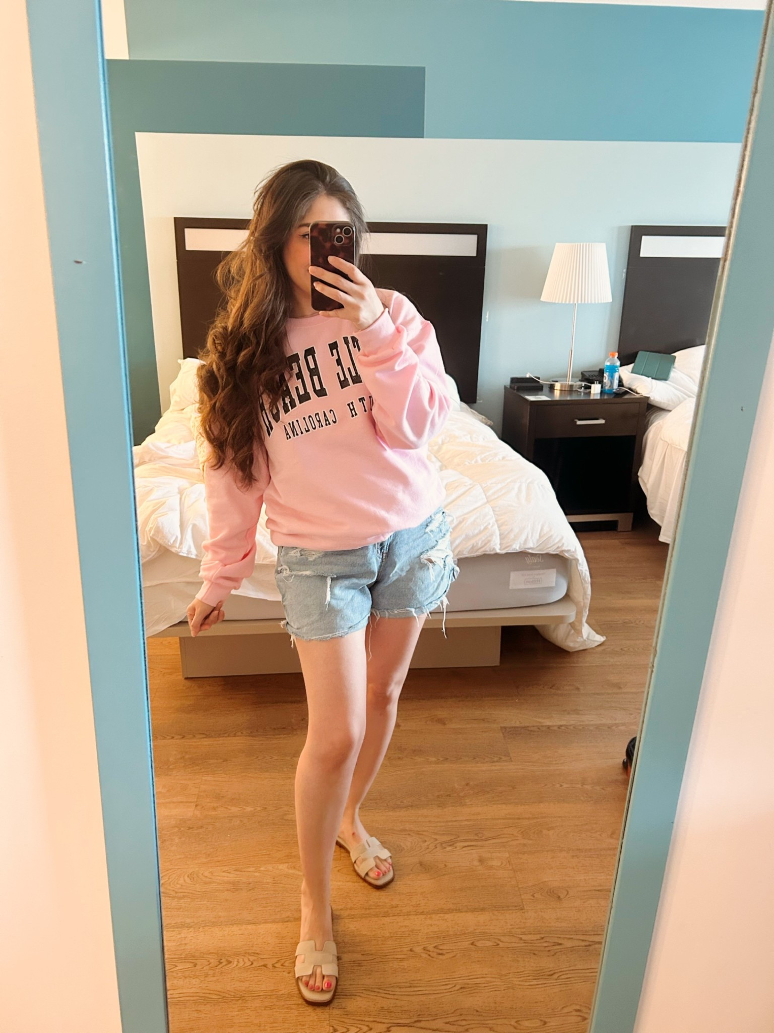 Pink sweatshirt
Ripped denim shorts


#LTKSwim #LTKSeasonal #LTKTravel