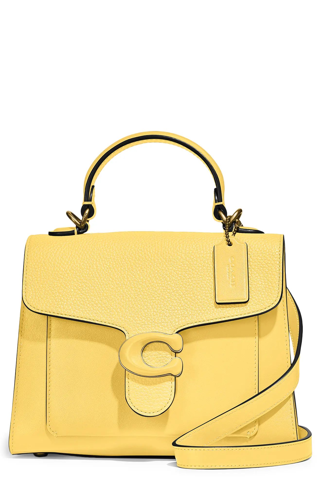 Coach Tabby Top Handle Leather Satchel - Yellow | Nordstrom