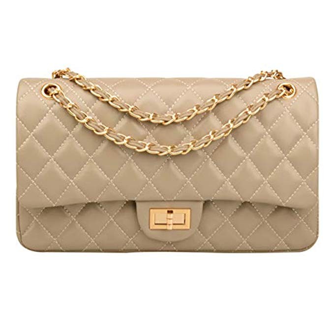 Ainifeel Women's Genuine Leather Quilted Chain Bag Hobo Bag On Clearance | Amazon (US)