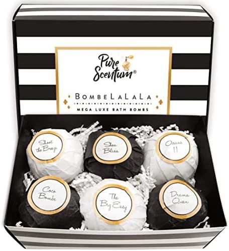 Pure Scentum Bombelalala Bath Bombs - Relaxing Bath Bomb Gift Set for Women – US Made, Luxurious, Or | Amazon (US)