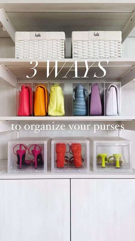 If your purses always end up on the floor, here are some smarter ways to store! 👛