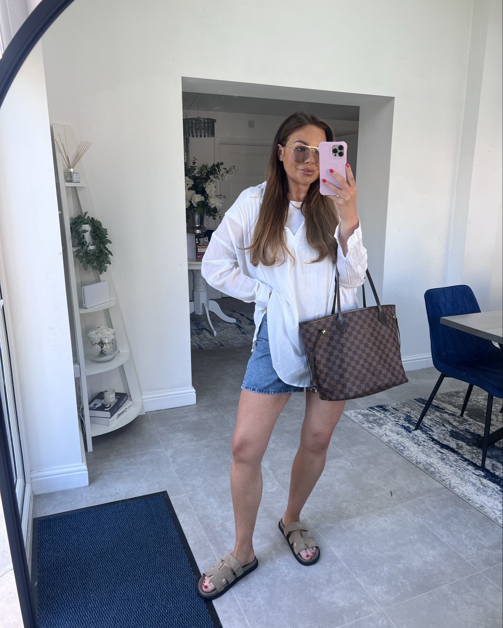 Wearing a linen shirt when your a mum is not a smart idea 🫶🏼😂🙃🤍 #linenshirt 

#LTKspring #LTKuk #LTKsummer