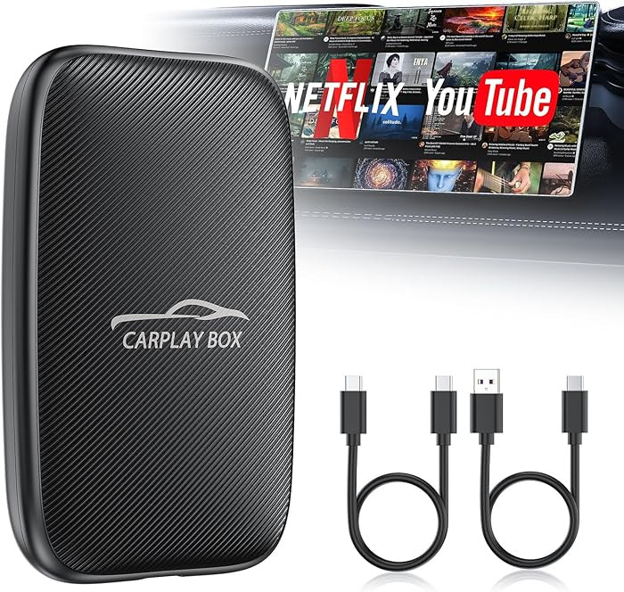 6-in-1 Magic Video Box for Netflix/YouTube, Wireless CarPlay Adapter & Android Auto Wireless Adap... | Amazon (US)