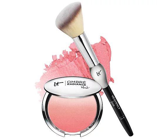 IT Cosmetics CC Radiance Ombre Blush with French Boutique Brush | QVC