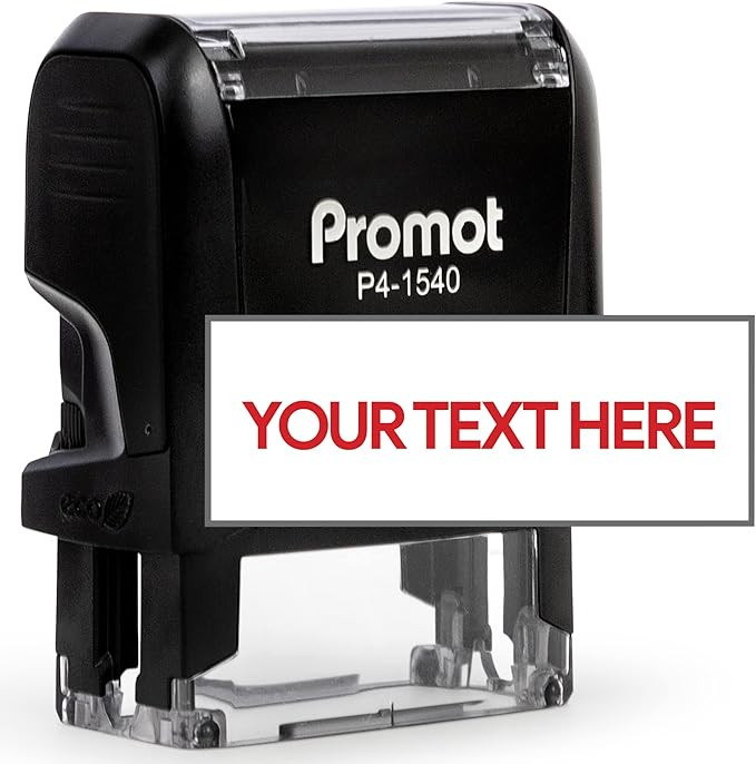 Promot Self Inking 1 Line Custom Stamp - Personalized Name Stamp for Office, Teacher, Address & B... | Amazon (US)