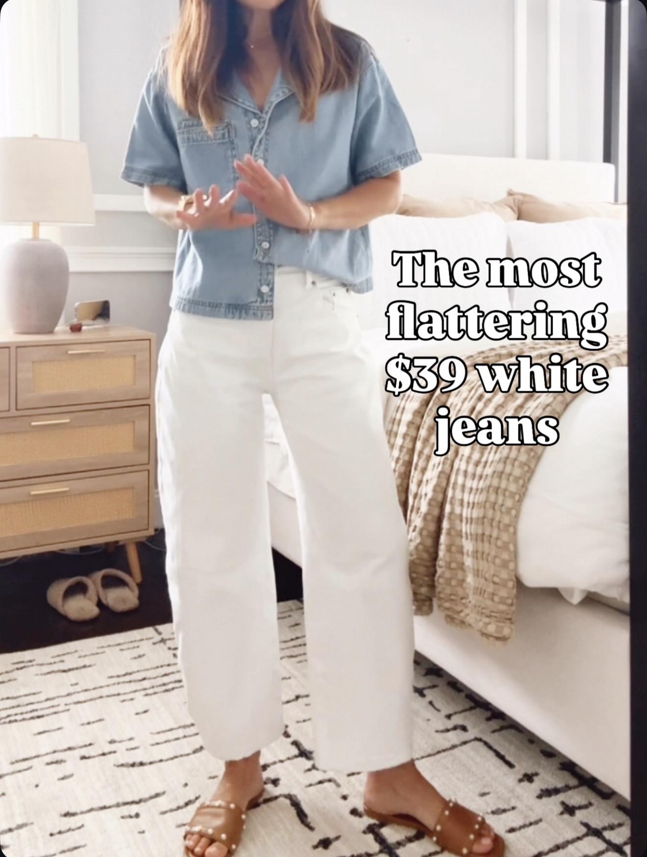 White jeans that aren’t see-through and don’t squeeze my stomach = immediate yes 🤍👖 🔗⬇️

#LTKootd #LTKFindsUnder50 #LTKOver40