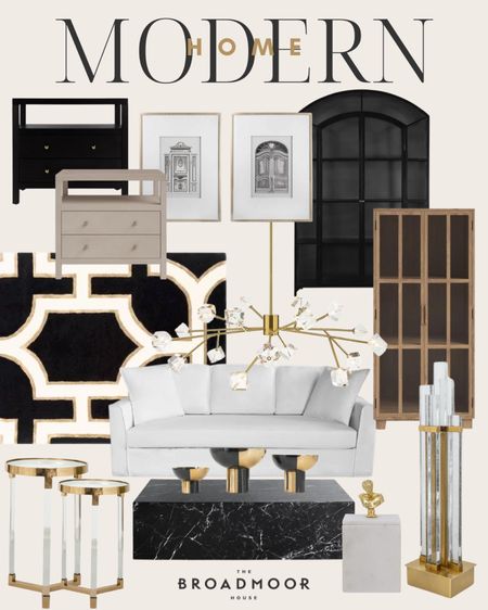 Modern home finds! 

Home decor, living room, furniture, arched cabinet, wall, art, Modern Locke, home decor, living room, rug, black-and-white, decor, glam, bedroom, furniture, nightstands, table, lamp, crystal chandelier, lighting, white sofa, black marble, coffee table,

#LTKHome #LTKStyleTip #LTKSeasonal