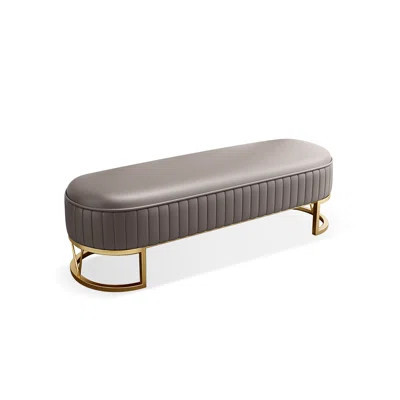 Gray Upholstered Bench | Wayfair North America