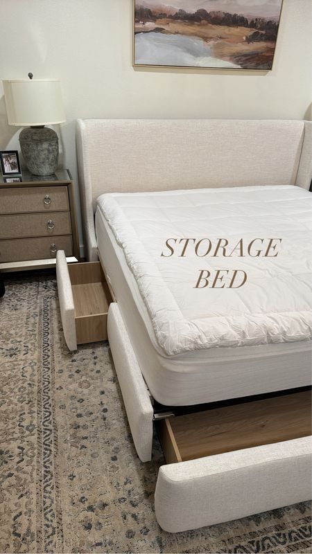 Bedroom furniture 
Storage bed-ours is king size 

#bedroom #furniture #storage #organization #home #bedding 

#LTKsalealert #LTKfindsunder50 #LTKhome