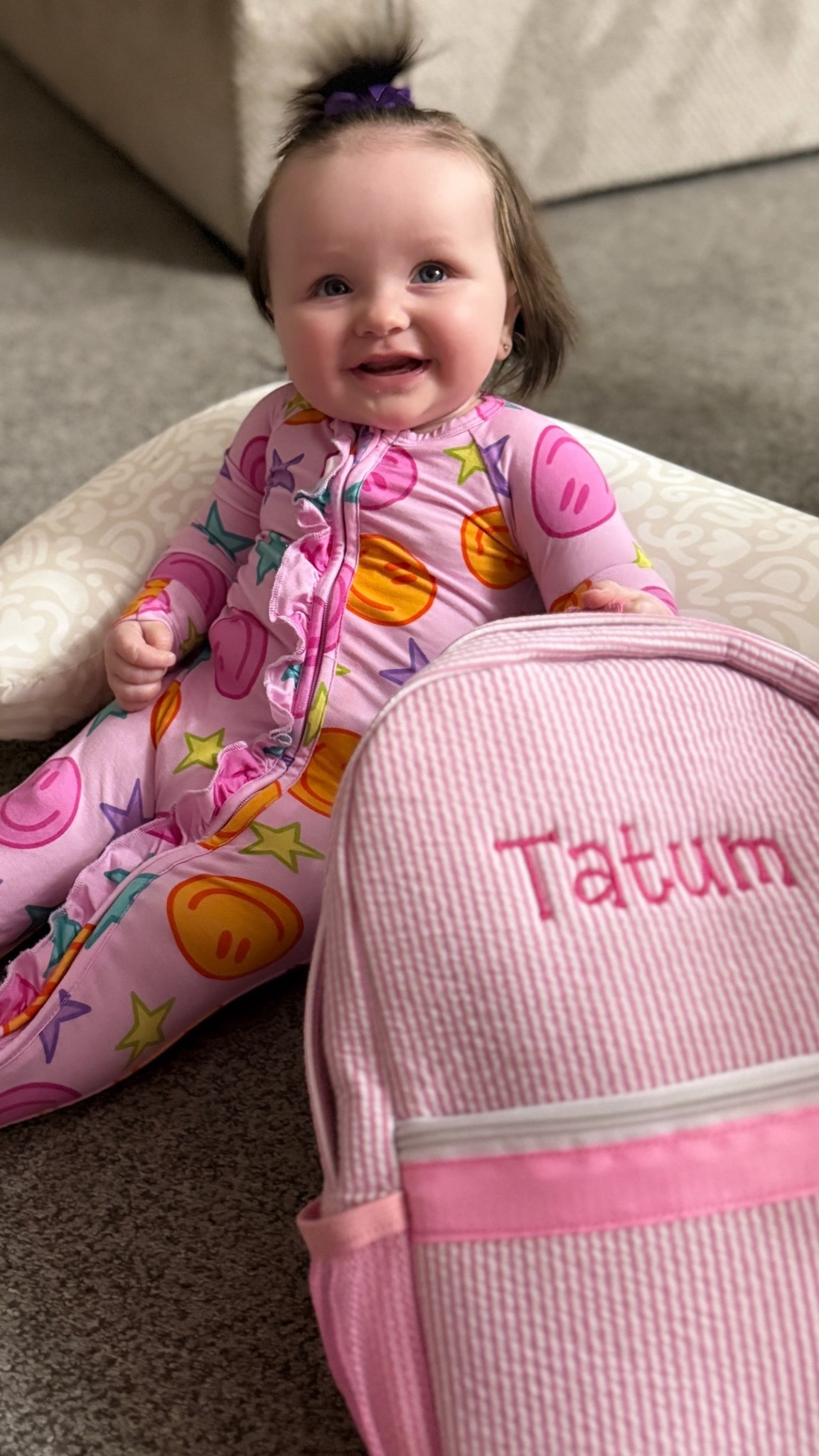 First day of daycare and I’m so in my feels. 🥹✨💗 Sharing her custom book bag here! We’ve been so excited to put this to good use  

#LTKmomlife #LTKdayinmylife #LTKBaby