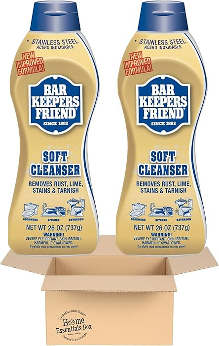 Bar Keeper Friend Soft Cleanser Liquid (2 x 26 Ounce) Multipurpose Cleaner & Rust Stain Remover f... | Amazon (US)