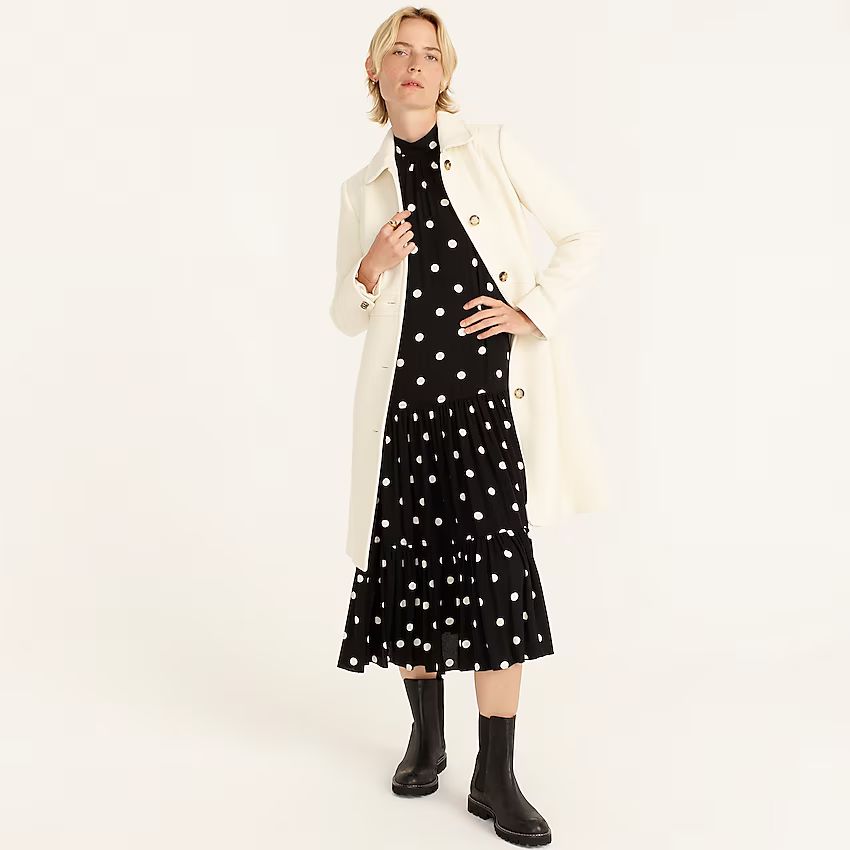 Tall classic lady day coat in Italian double-cloth wool with Thinsulate® | J.Crew US