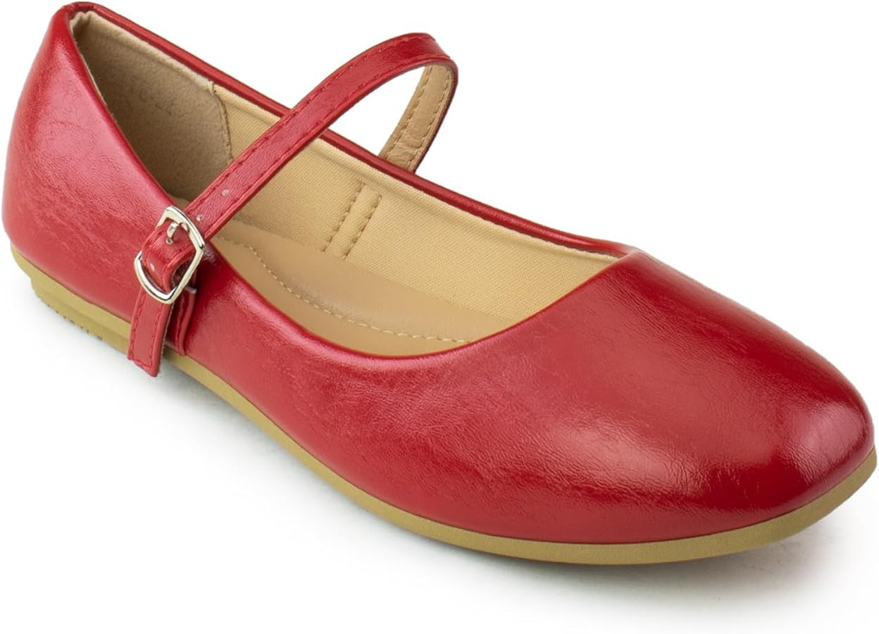 RF ROOM OF FASHION Mary Jane Ballet Flats - Extra Insole Cushion - Low Heel Comfort Casual Shoe | Amazon (US)
