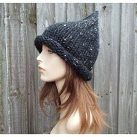 Witch Hat, Wizard Chunky Knit Halloween Costume, Womens Mens Hat | Etsy (US)