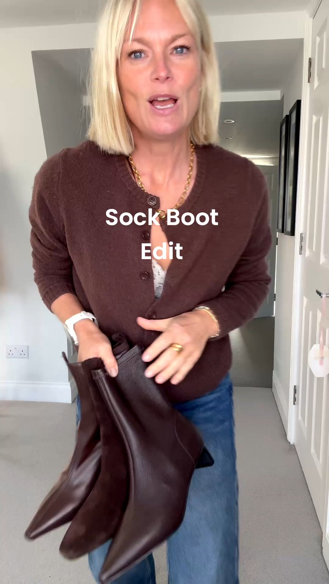 A little comparison of a few sock boot styles 

Cardigan old
Jeans Eleven Loves 

Suede/leather 
Different heel heights/styles
Pull on/zips

But all close fitting styles that will sit high up enough on your leg 

CLAIREL15 for 15% off at mint Velvet til Friday 

Boots 
Autumn outfits 
Fall outfits

#LTKuk #LTKautumn #LTKshoes