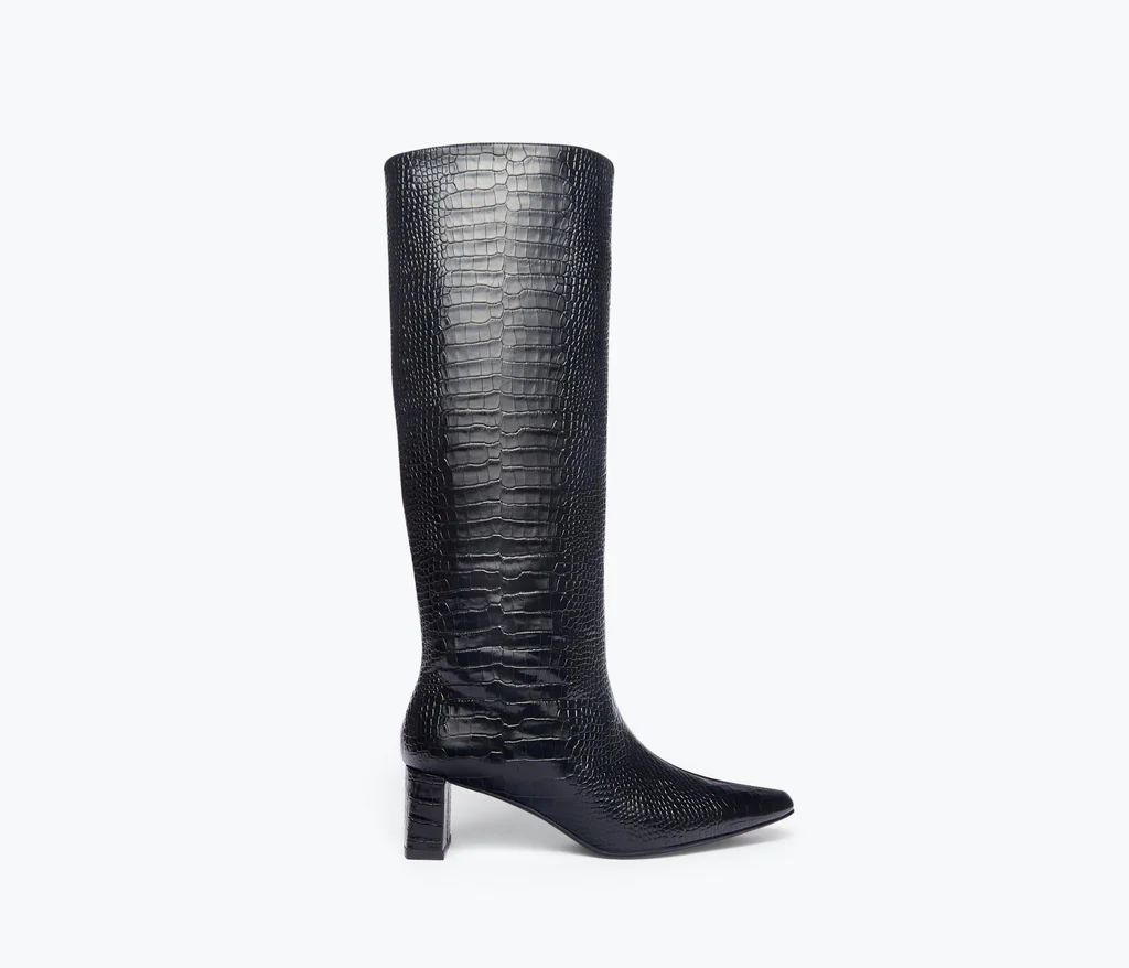 PHOENIX CROC COMBO TALL BOOT | Frēda Salvador