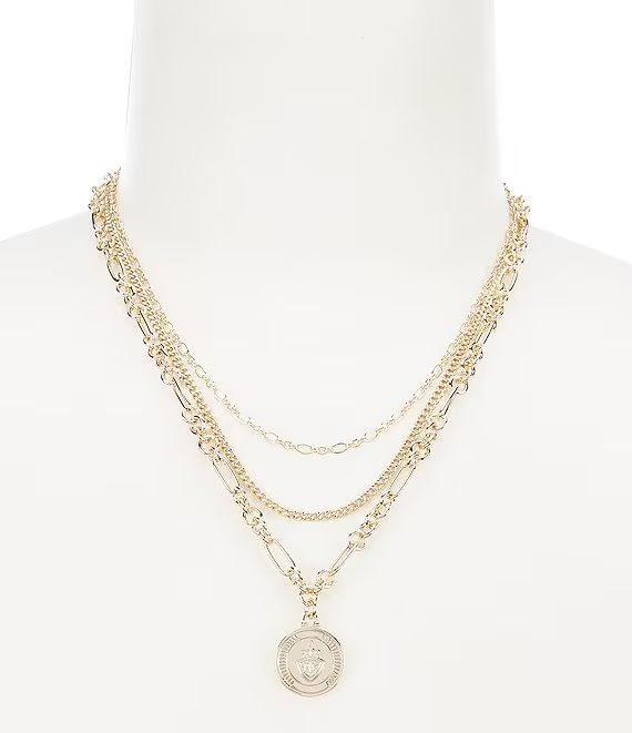 Multi Row Pendant Necklace | Dillard's
