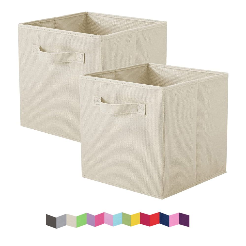 PinkSheepPinkSheep Foldable Fabric Storage Cube Bins, 11" Cube Organizer Basket Bin, 2 PackUSD$12... | Walmart (US)