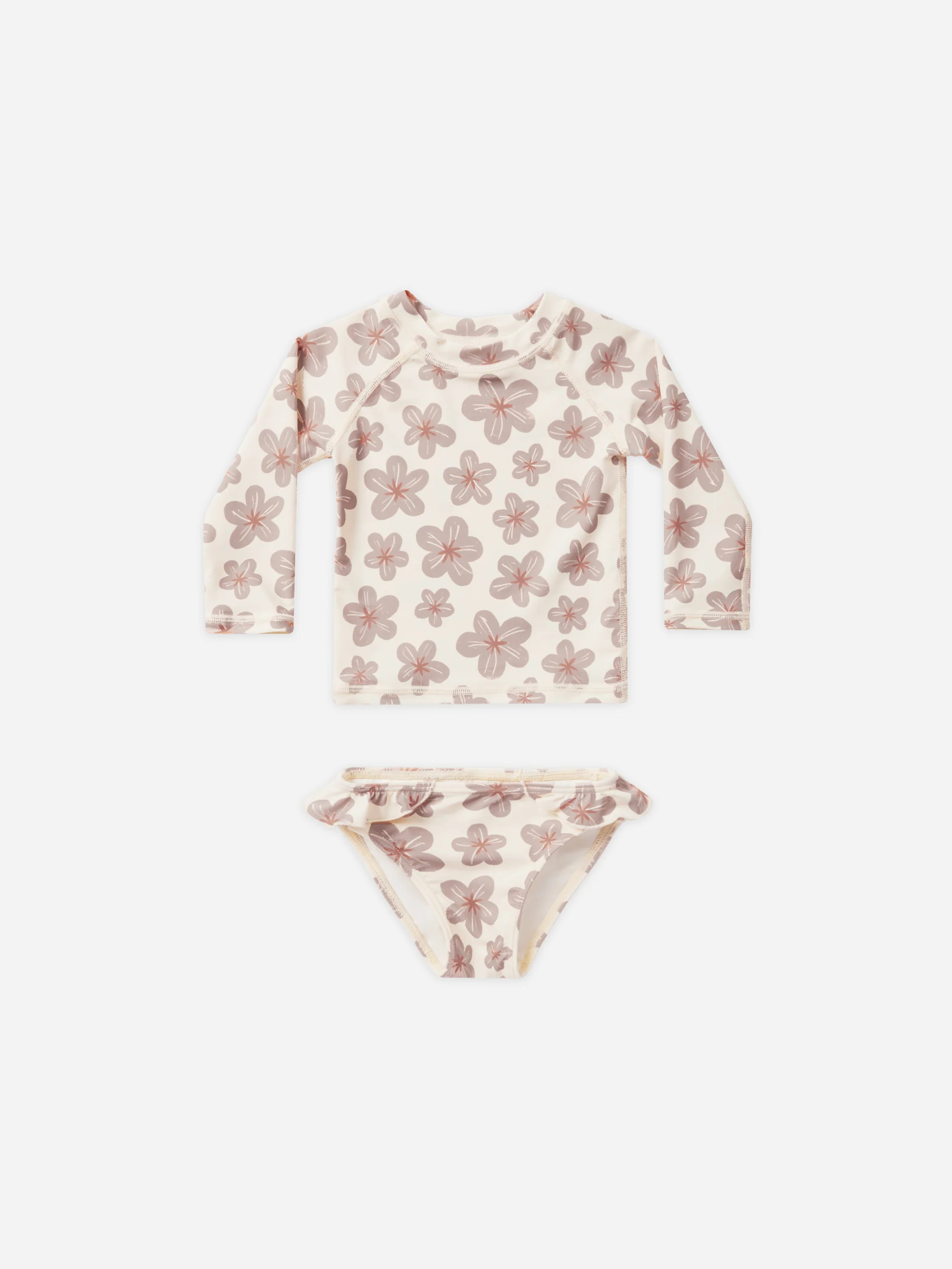 Maryn Rash Guard Set || Hibiscus | Rylee + Cru