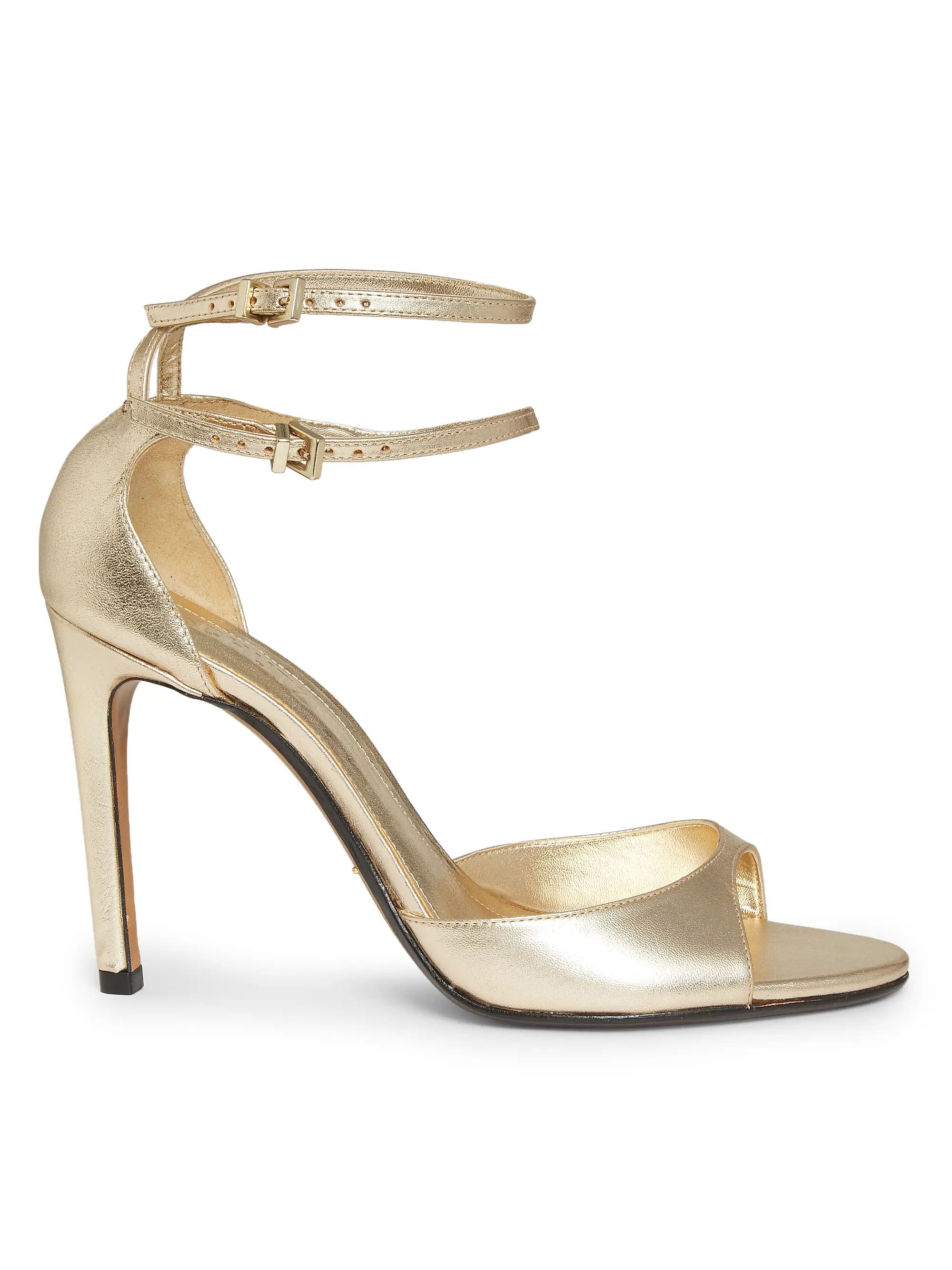 Sue 110MM Metallic Leather Sandals | Saks Fifth Avenue