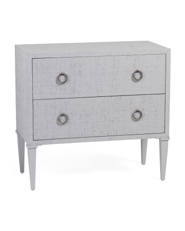 32in Woven Raffia Chest | TJ Maxx