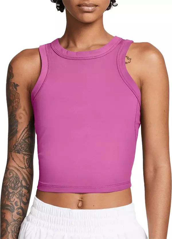 Nike Women's One Fitted Dri-FIT Cropped Tank Top | Dick's Sporting Goods | Dick's Sporting Goods