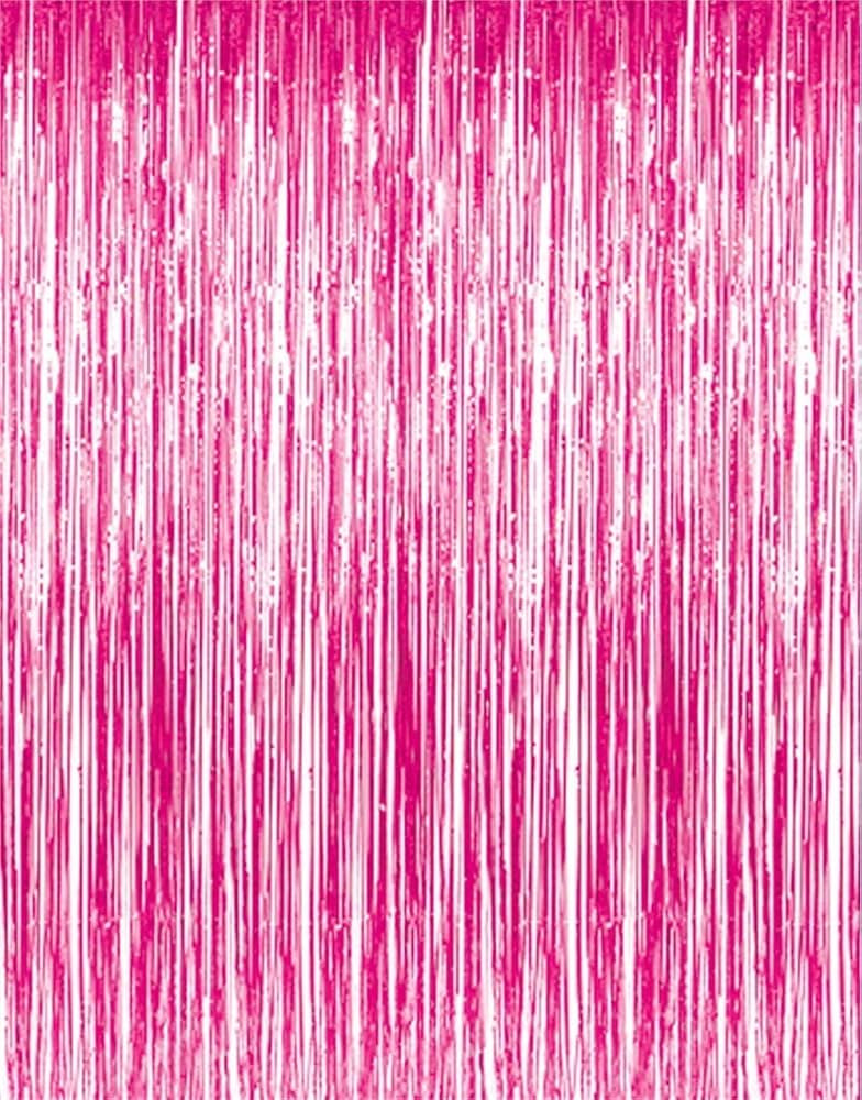 GOER 3.2 ft x 8.2 ft Metallic Tinsel Foil Fringe Curtains Party Photo Backdrop Party Streamers fo... | Amazon (US)
