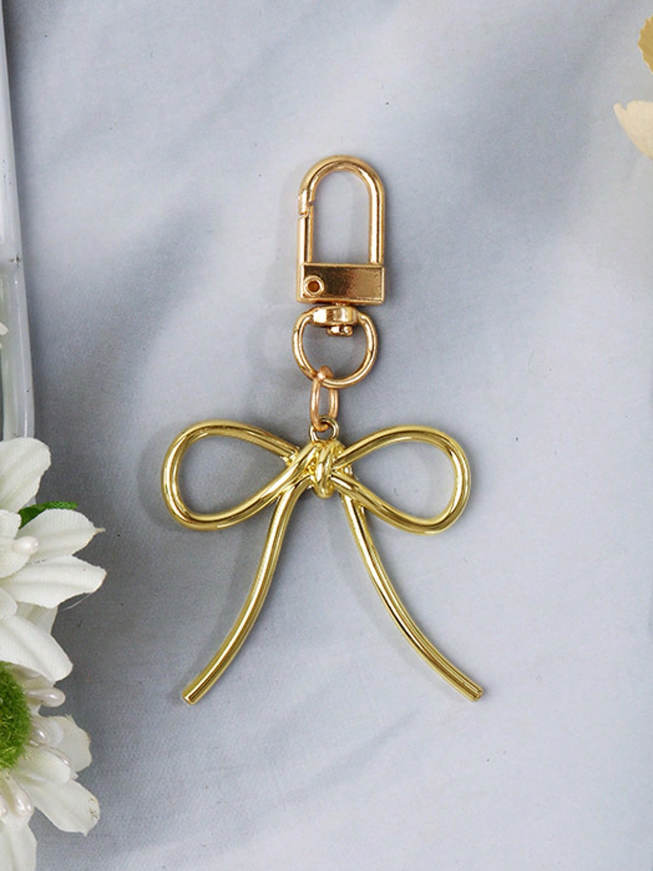 1pc Women's INS Style Simple & Elegant Bowknot Keychain Compatible With Airpods, Mobile Phones, B... | SHEIN