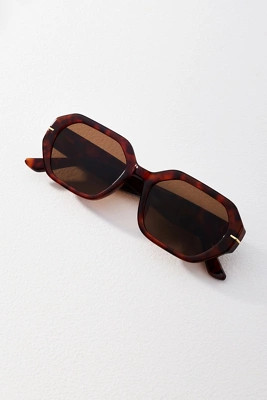 I-SEA Geometric East West Rectangle Sunglasses | Anthropologie (US)