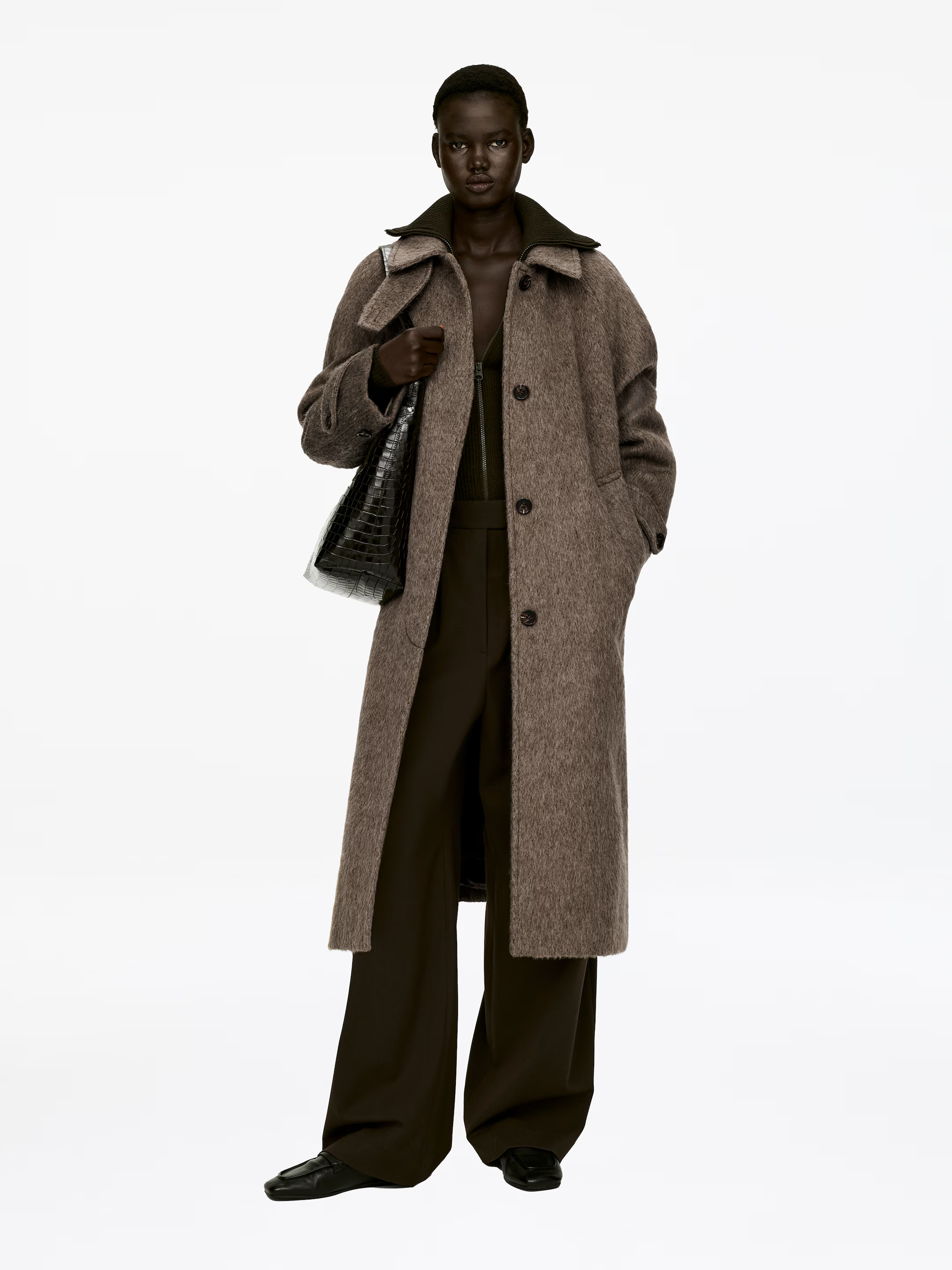 Mantel aus Wolle und Alpakawolle | H&M (DE, AT, CH, NL, FI)