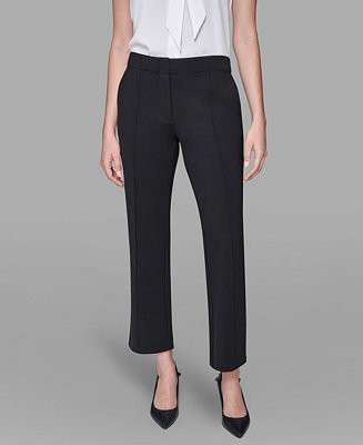 Women's Invisible Zipper Ankle Straight Pants | Macy's