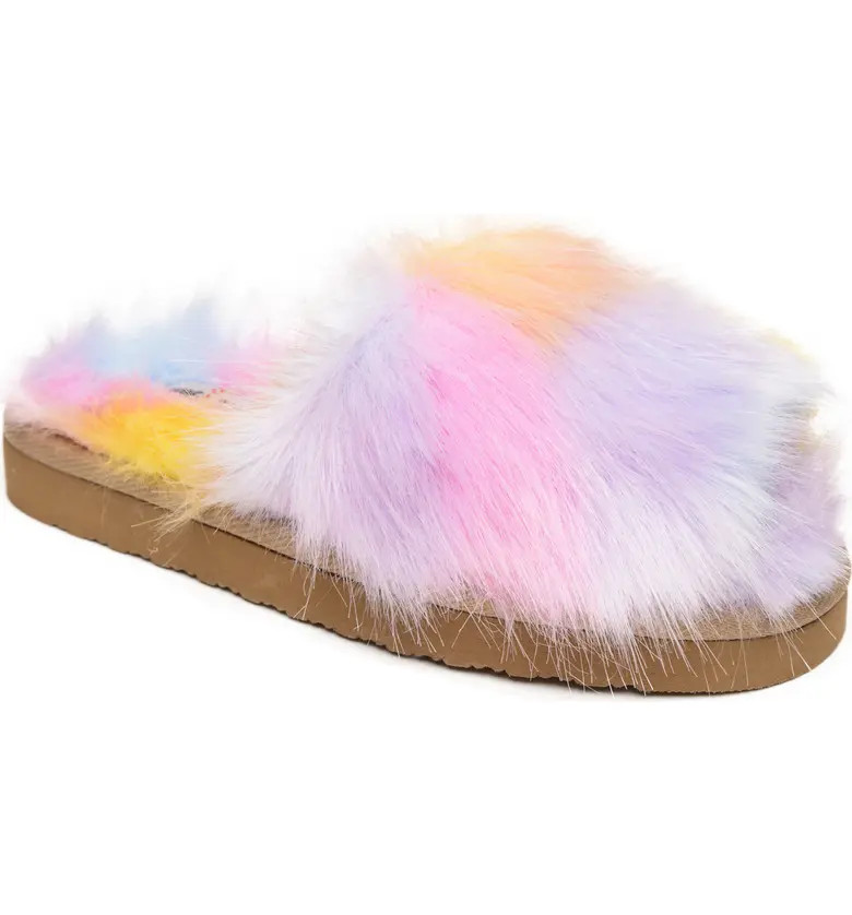 Minnetonka Lyla Faux Fur Slide Slipper | Nordstrom | Nordstrom