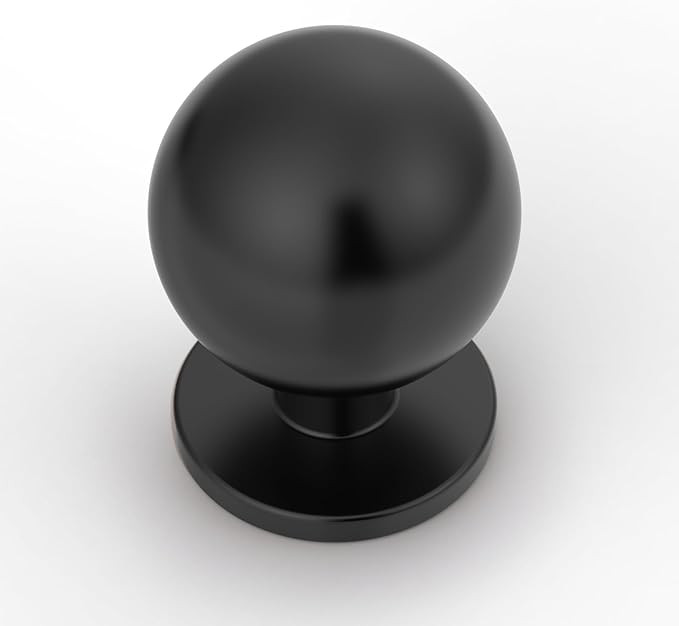 Asidrama 10 Pack Matte Black Kitchen Cabinet Knobs, Cabinet Knobs Kitchen Cabinet Hardware for Cu... | Amazon (US)