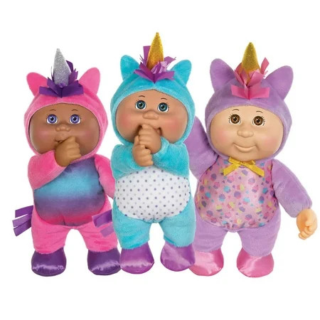 Cabbage Patch Kids Dolls 9″ Soft Cuddly Body Pack of 3 Collectible Cuties Fantasy Friends | Walmart (CA)