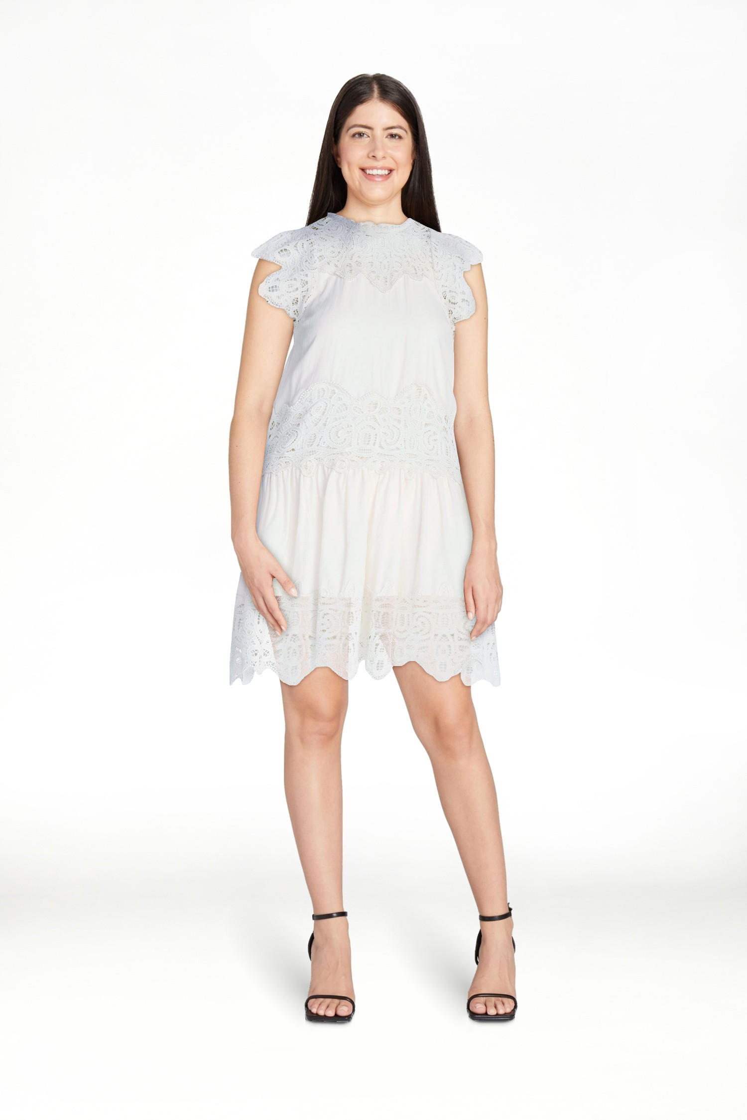 Scoop Women's and Women's Plus Crochet Mini Dress, Sizes XS-4X | Walmart (US)