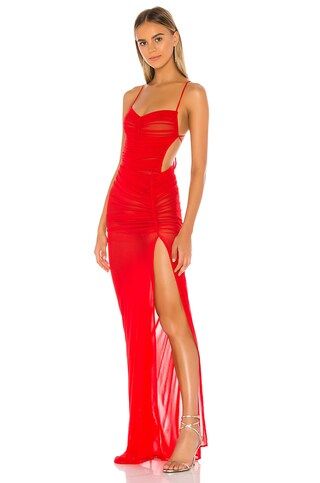 Michael Costello x REVOLVE Follie Gown in Red from Revolve.com | Revolve Clothing (Global)