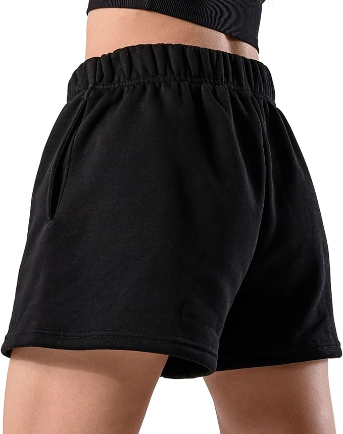 Kamo Fitness CozyTec Sweat Shorts Women High Waisted Lounge Comfy Casual Cotton Shorts with Pocke... | Amazon (US)