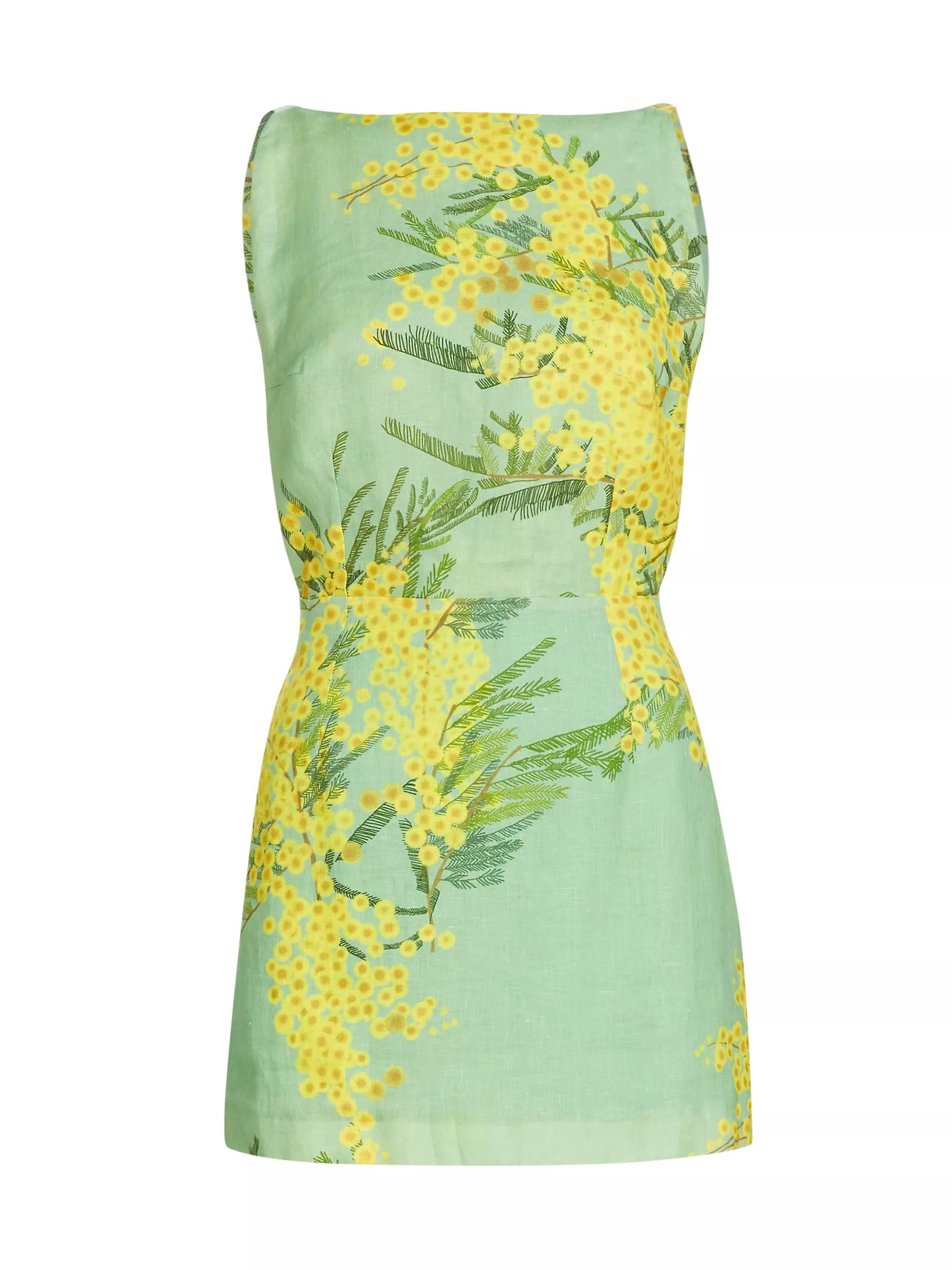 Kimberly Floral Linen Minidress | Saks Fifth Avenue
