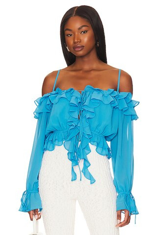 Amber Ruffle Top
                    
                    MORE TO COME | Revolve Clothing (Global)