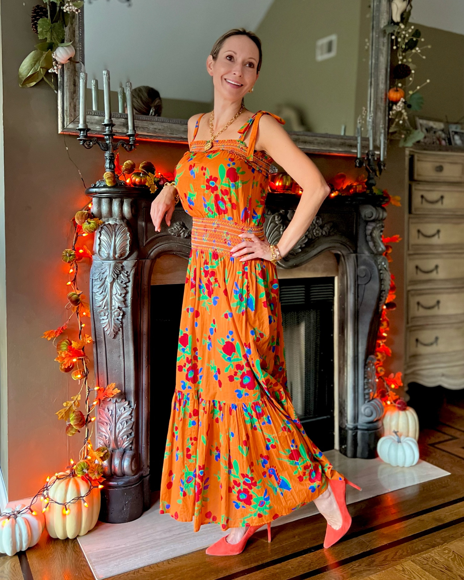 🧡💚Tory Burch & Julie Vos 

#LTKstyletip #LTKover40 #LTKSeasonal